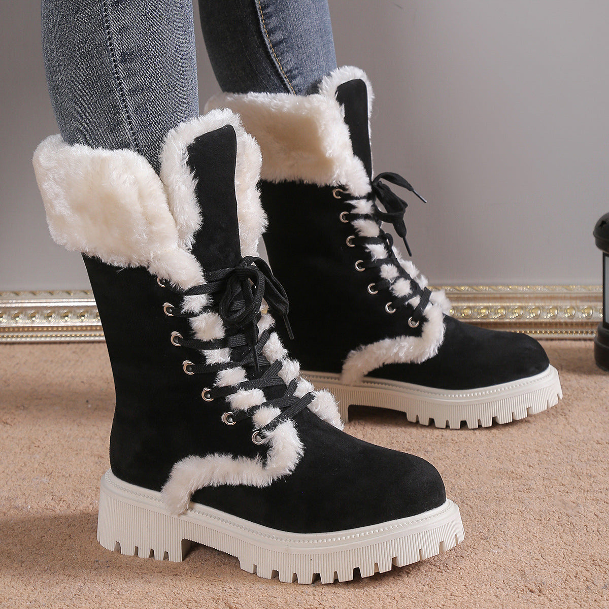 Fuzzy Warm Snow Boots