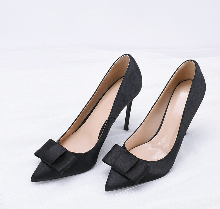 Kelsey Bowknot Pointed Stiletto Heels